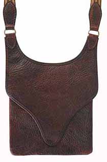 Leather Scout's Bag
 9" x 10", with a jute & leather strap
